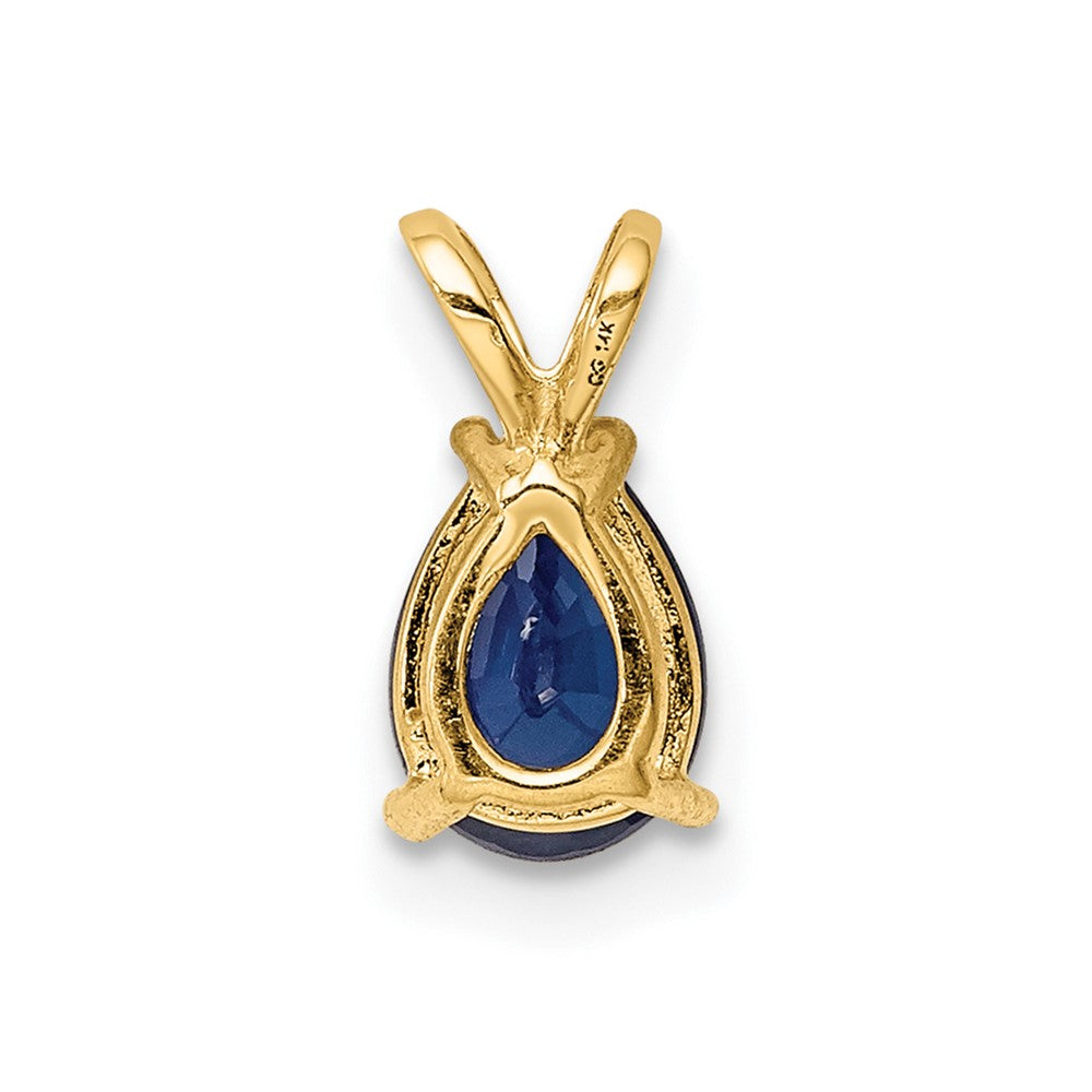 14k Sapphire pendant (0.34 grams)