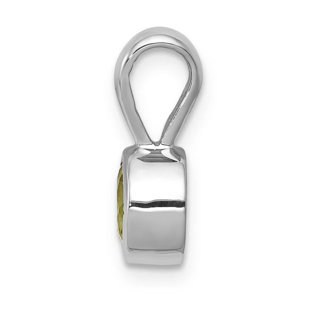 14k White Gold .55 Peridot Pendant (1.27 grams)