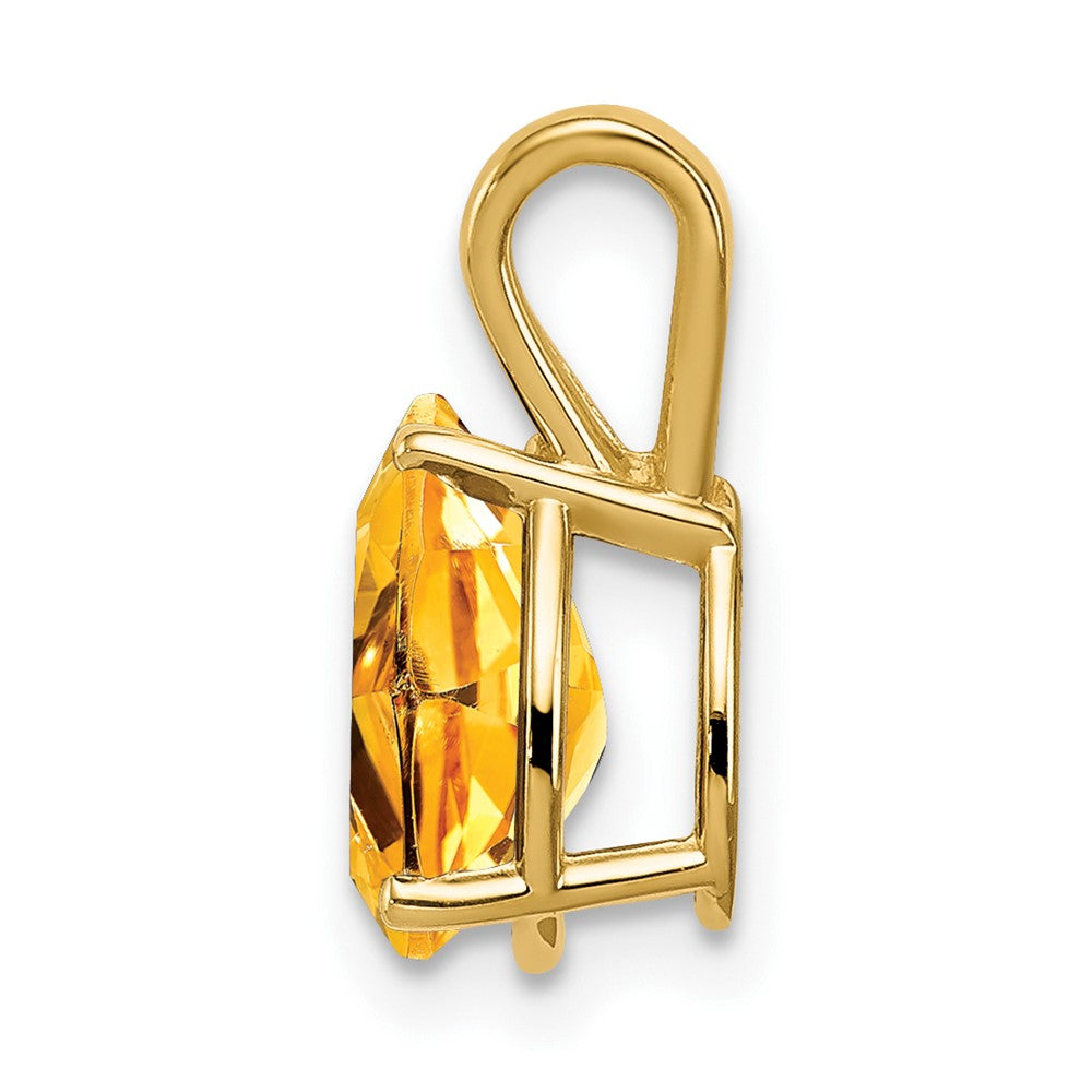 14k 9x6mm Pear Citrine pendant (0.36 grams)