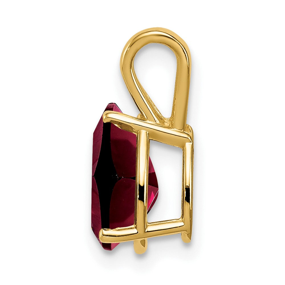 14k 9x6mm Pear Garnet pendant (0.36 grams)