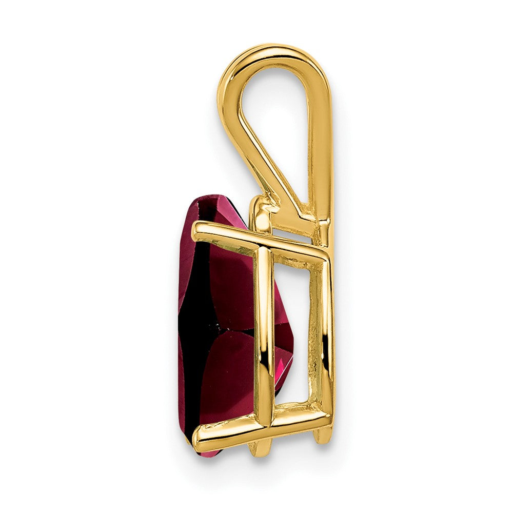14k 10x7mm Pear Garnet pendant (0.45 grams)