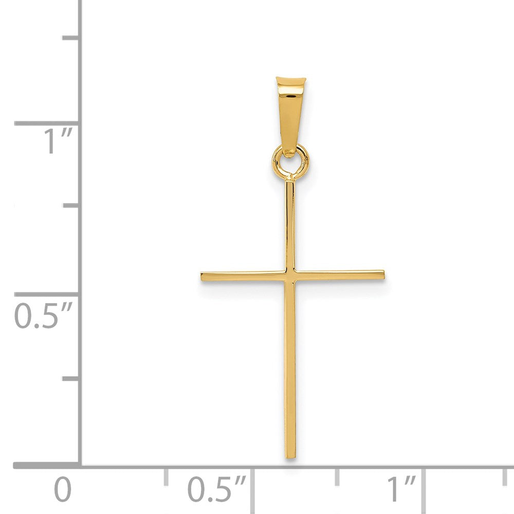 14k Yellow Gold 14 mm Cross Pendant (0.81 grams)