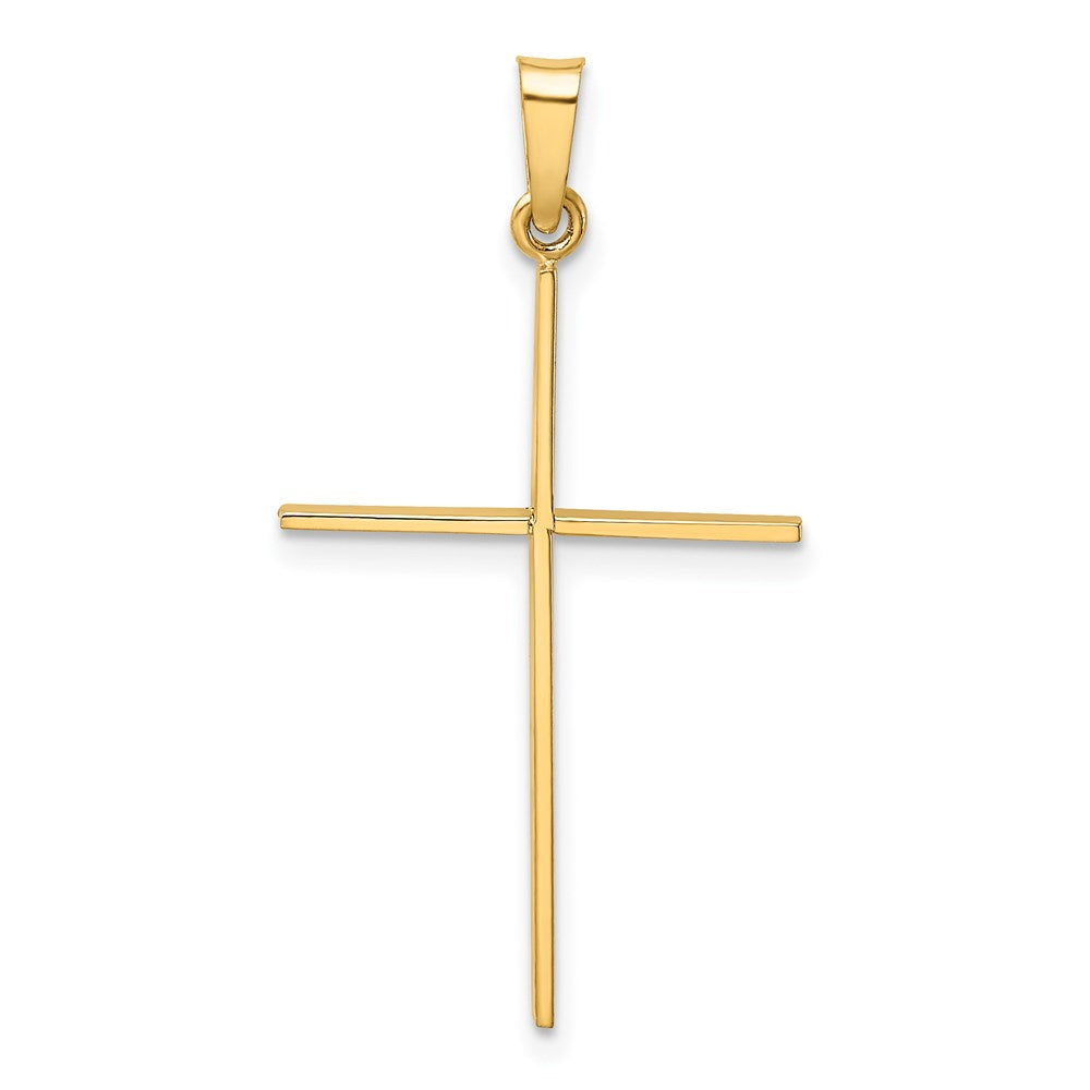 14k Yellow Gold 18 mm Cross Pendant (0.9 grams)