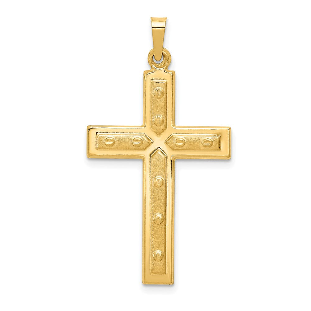 14k Yellow Gold 20.17 mm Polished Cross Pendant (1.08 grams)