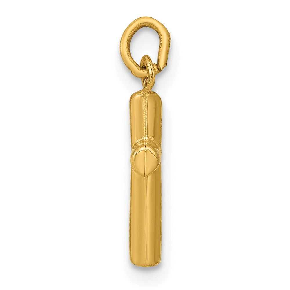14k Yellow Gold 8 mm Polished Cross Pendant (0.22 grams)
