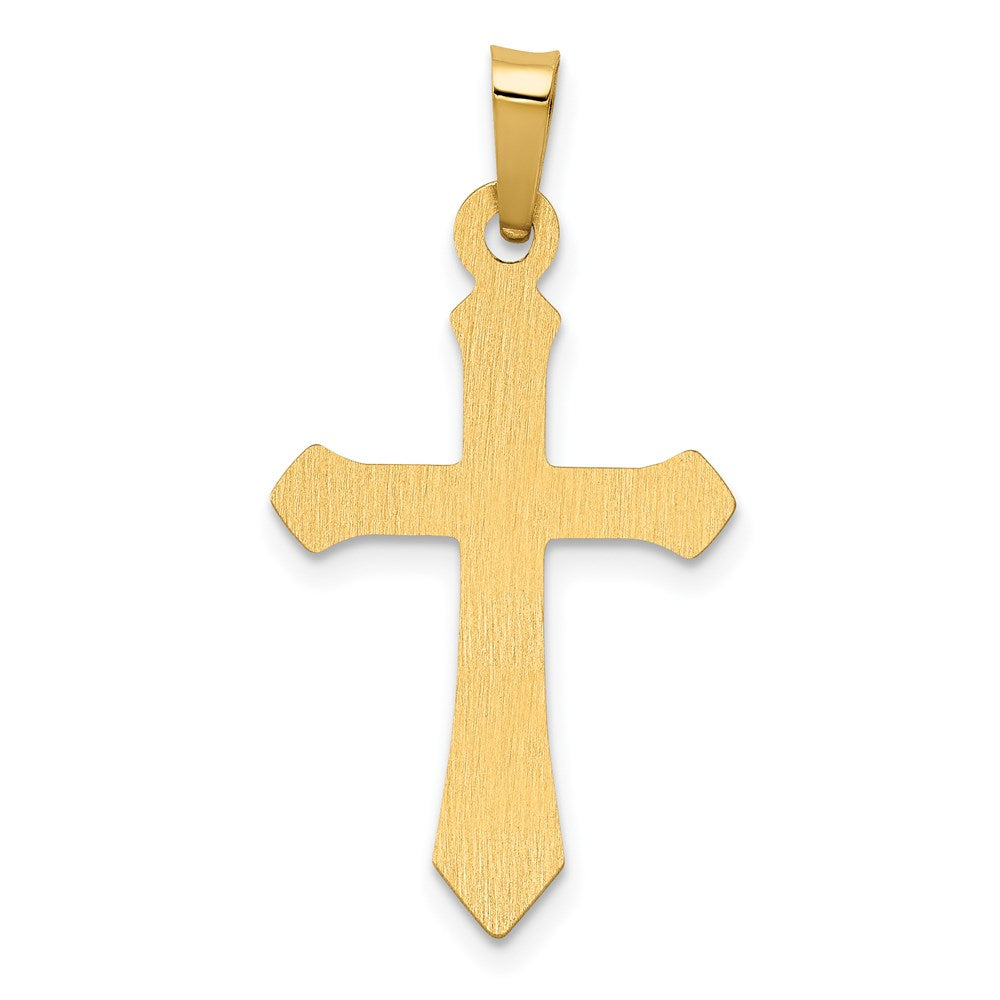14k Yellow Gold 14.37 mm Polished Cross Pendant (0.48 grams)