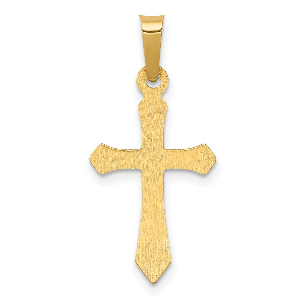 14k Yellow Gold 11.41 mm Polished Cross Pendant (0.34 grams)