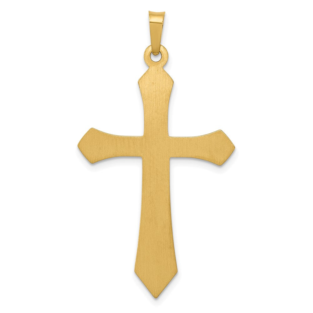 14k Yellow Gold 21.88 mm Polished Passion Cross Pendant (1.05 grams)