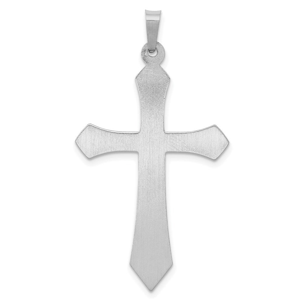 14k White Gold 21.88 mm Polished Passion Cross Pendant (1.16 grams)