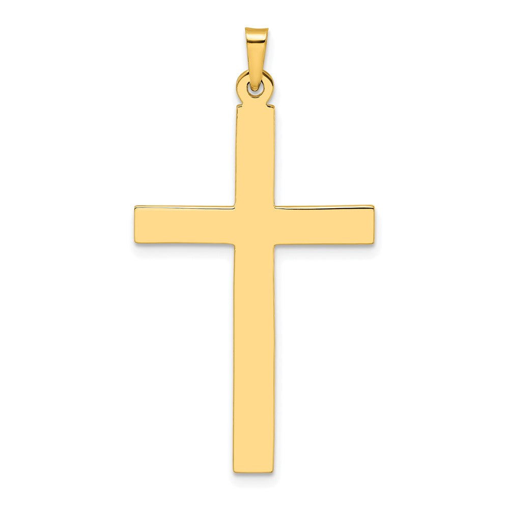 14k Yellow Gold 23.15 mm Polished Solid Cross Pendant (1.55 grams)