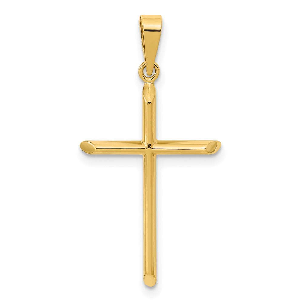 14k Yellow Gold 15.93 mm Polished Cross Pendant (0.77 grams)