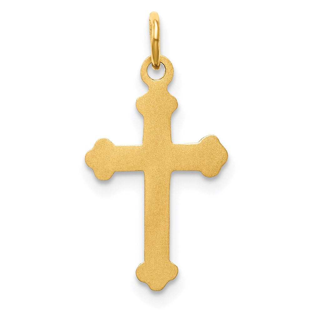 14k Yellow Gold 12 mm Cross Charm (0.34 grams)