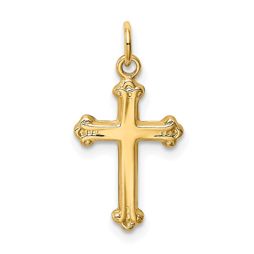 14k Yellow Gold 12 mm Cross Charm (0.34 grams)