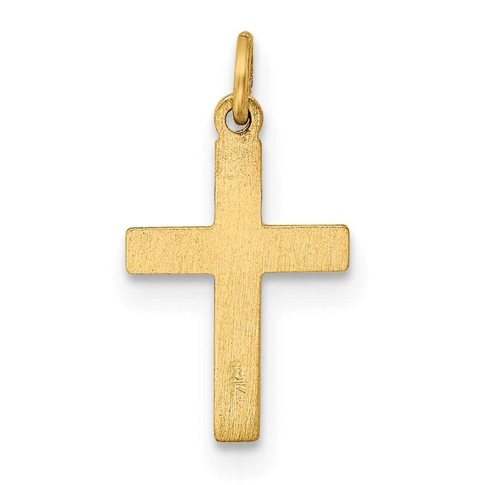14k Yellow Gold 10 mm Small Cross Charm (0.27 grams)