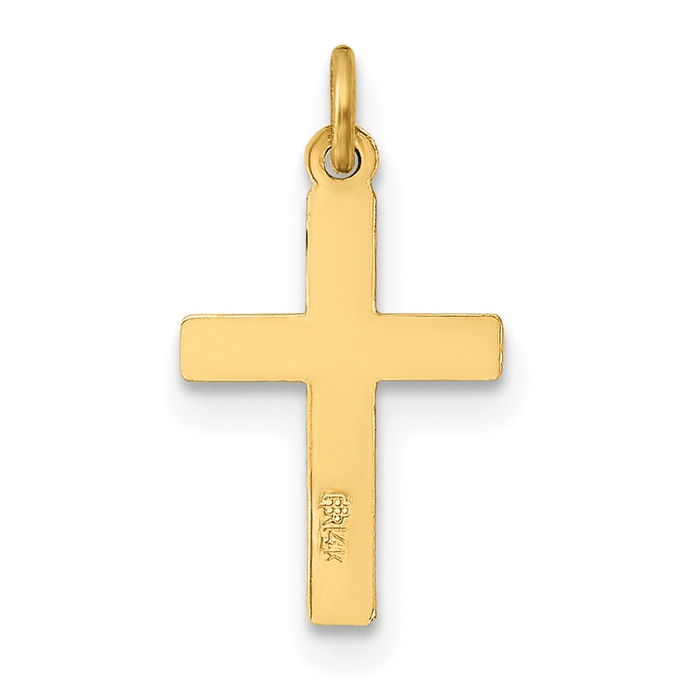 14k Yellow Gold 10 mm Small Cross Charm (0.28 grams)