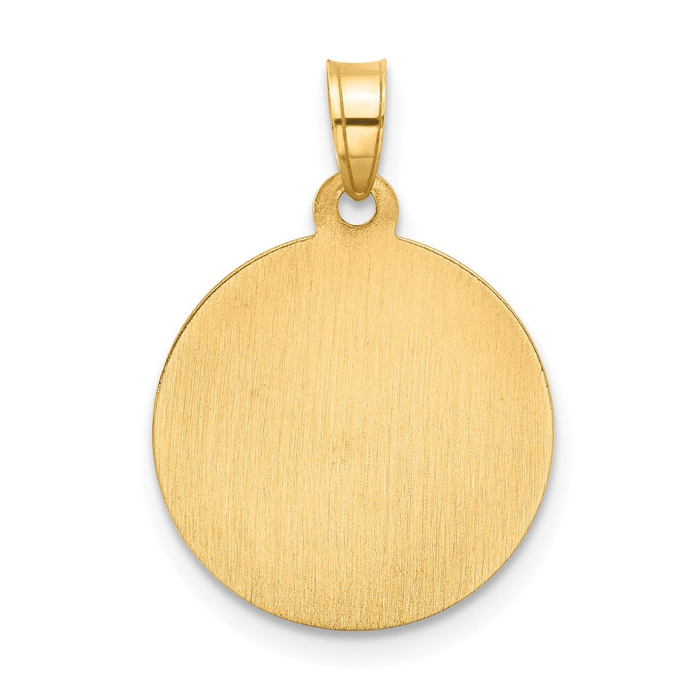 14k Yellow & Rhodium 16.1 mm Hollow Lady of Guadalupe Pendant (1.05 grams)