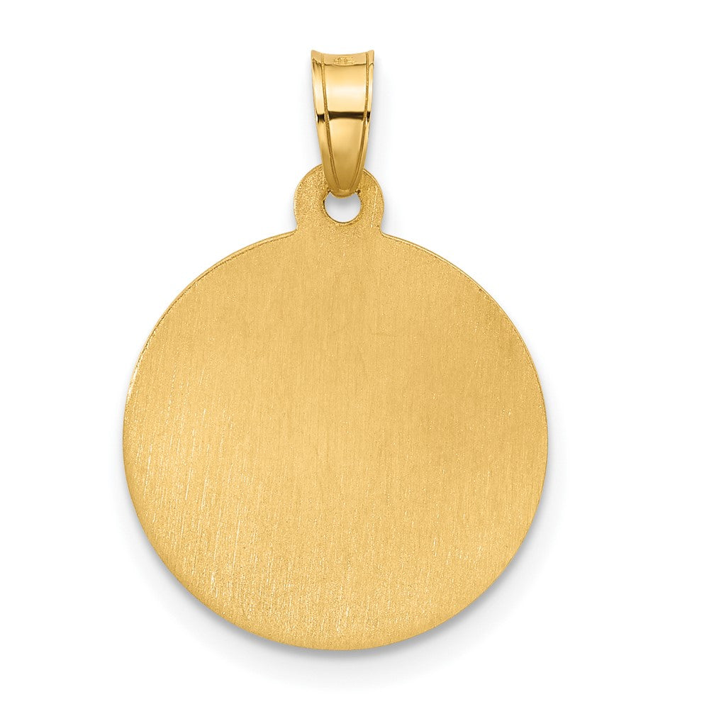 14k Yellow Gold 16.2 mm Hollow St. Joseph Medal (1.14 grams)