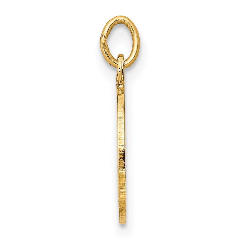 14k Yellow Gold 12 mm Confirmation Charm (0.71 grams)