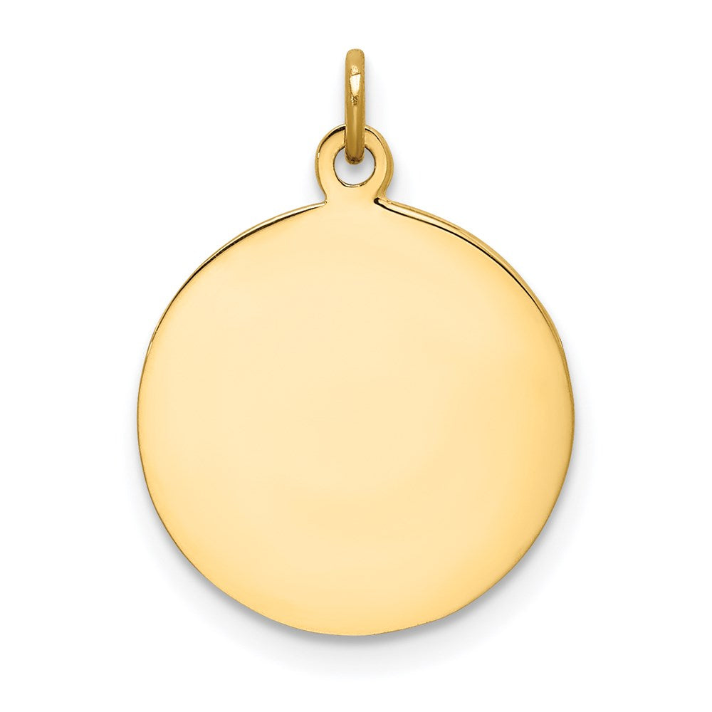 14k Yellow Gold 15 mm Saint Peter Medal Charm (1.19 grams)