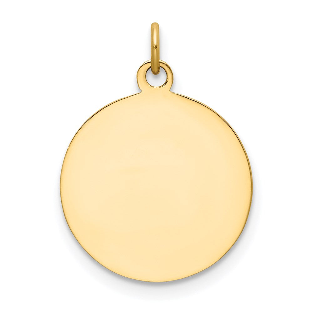 14k Yellow Gold 15 mm Saint Elizabeth Seton Medal Charm (1.19 grams)