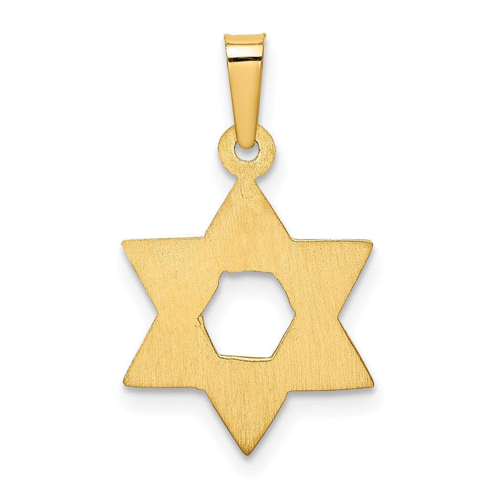 14k Yellow Gold 13 mm Star of David Pendant (0.88 grams)