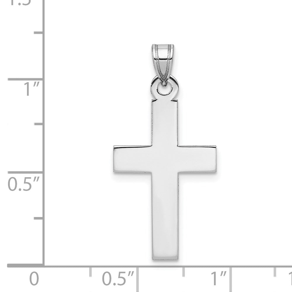 14k White Gold 15 mm Cross Pendant (1.11 grams)