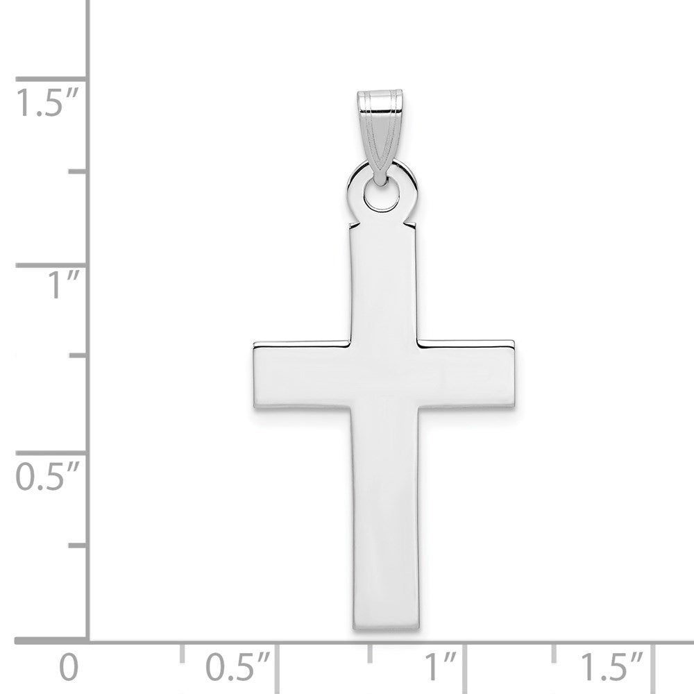 14k White Gold 18 mm Cross Pendant (1.84 grams)