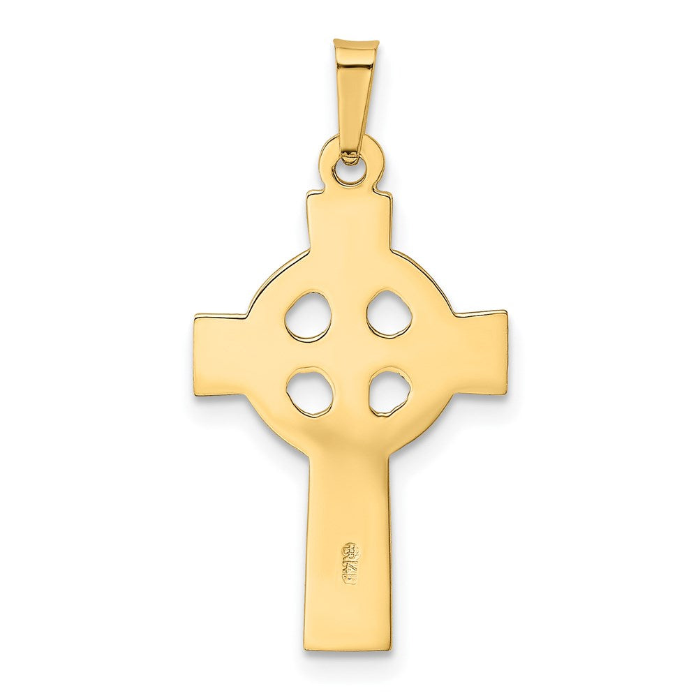 14k Yellow Gold 16 mm Celtic Cross Charm (1.52 grams)