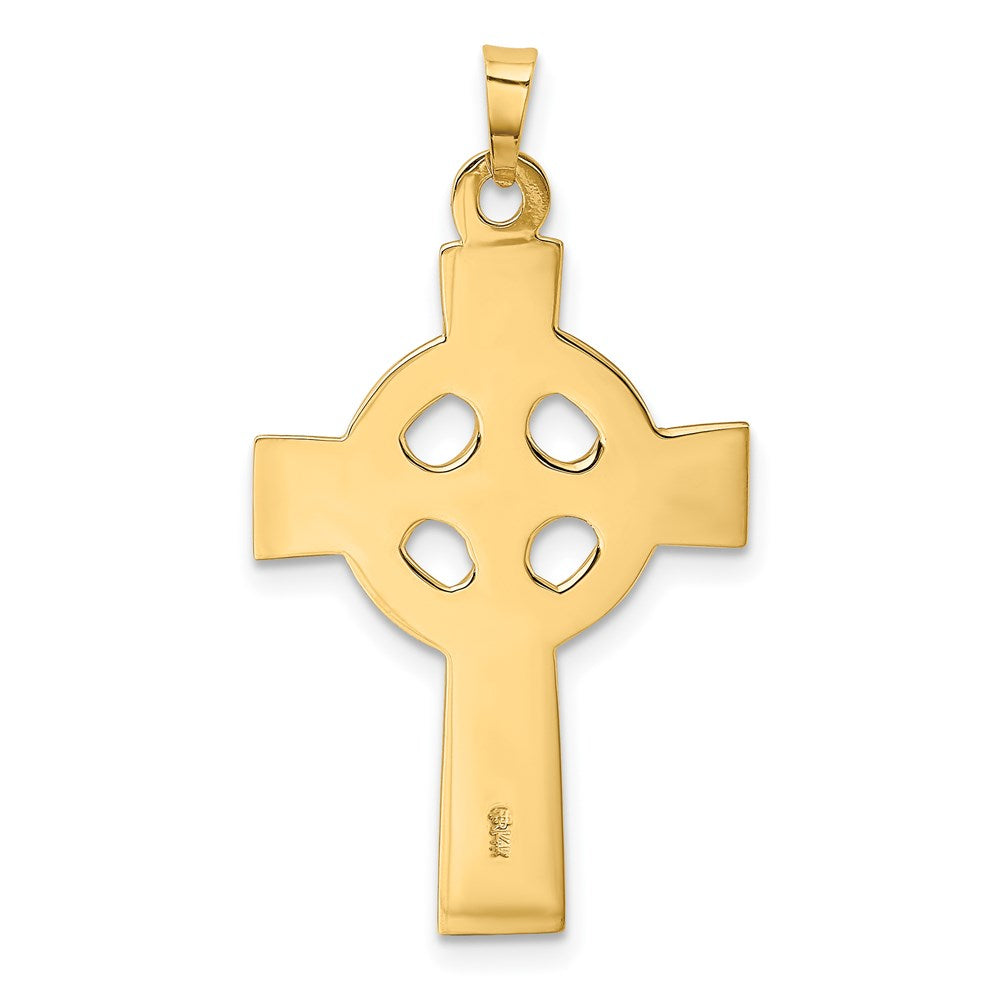 14k Yellow Gold 21 mm Celtic Cross Charm (2.14 grams)