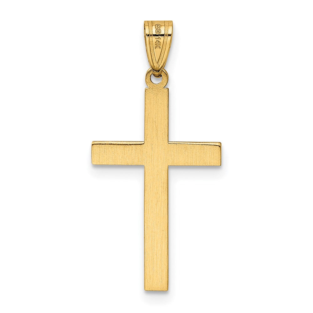 14k Yellow Gold 15 mm Cross Pendant (0.82 grams)