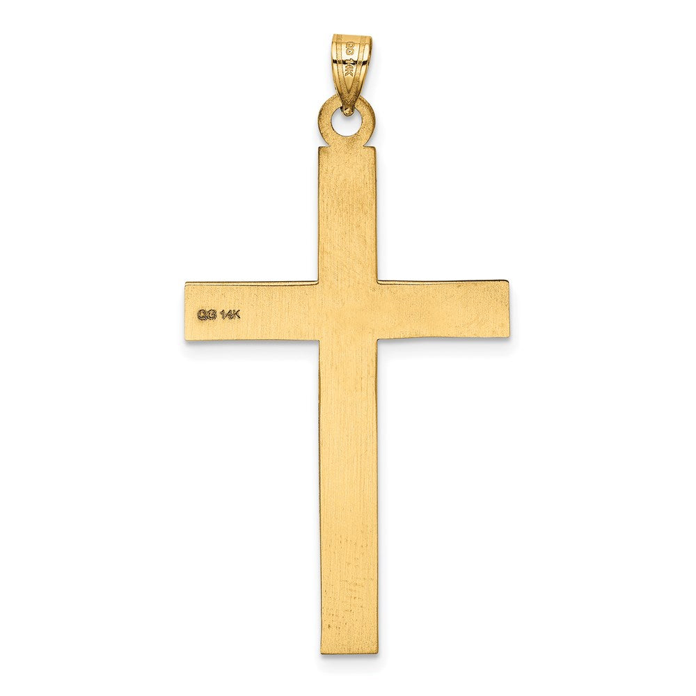 14k Yellow Gold 26 mm Cross Pendant (2.41 grams)