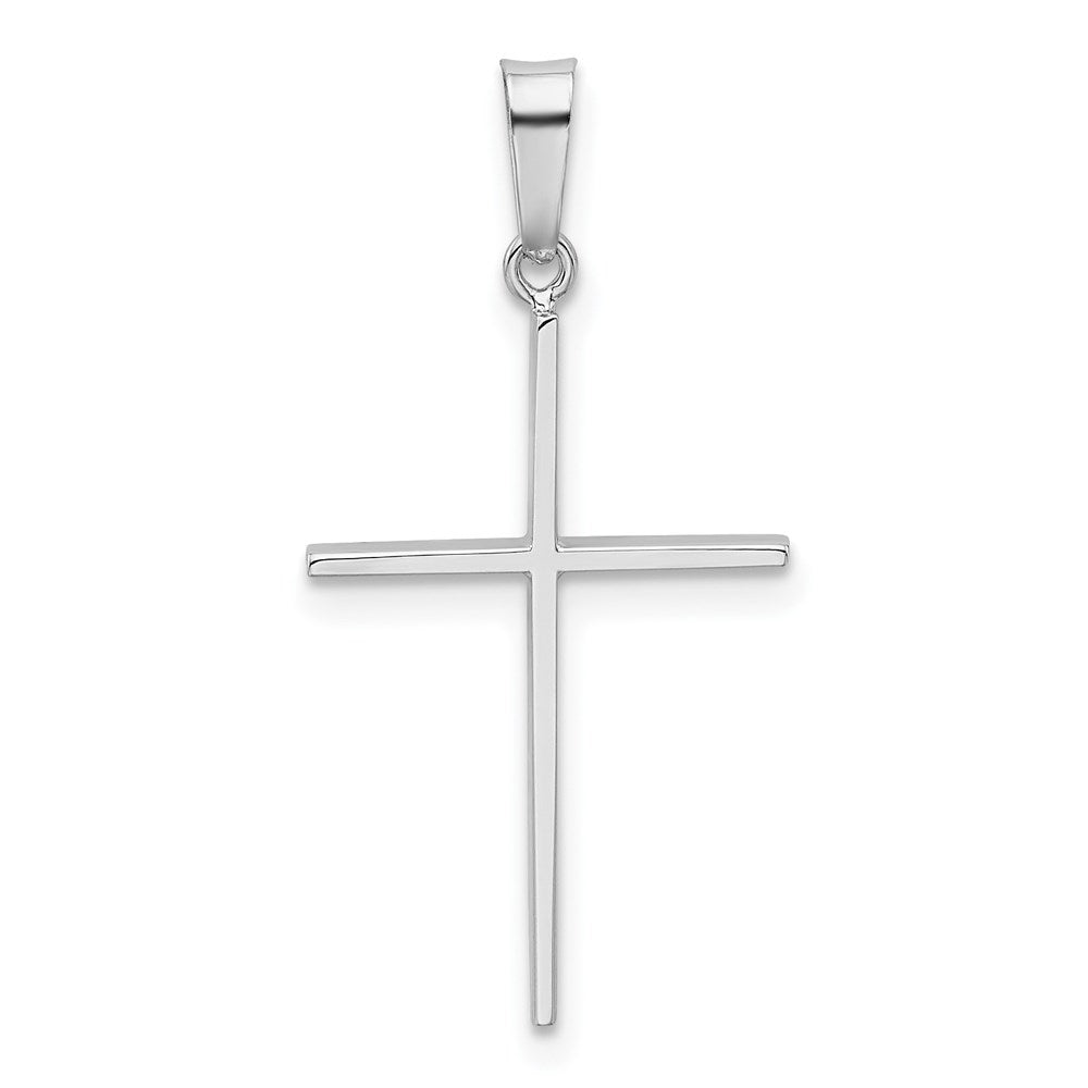 14k White Gold 14 mm Cross Charm (0.81 grams)