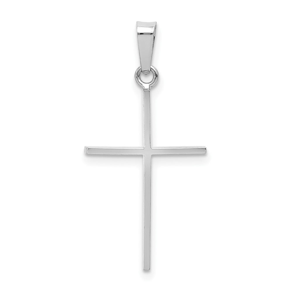 14k White Gold 14 mm Cross Charm (0.81 grams)