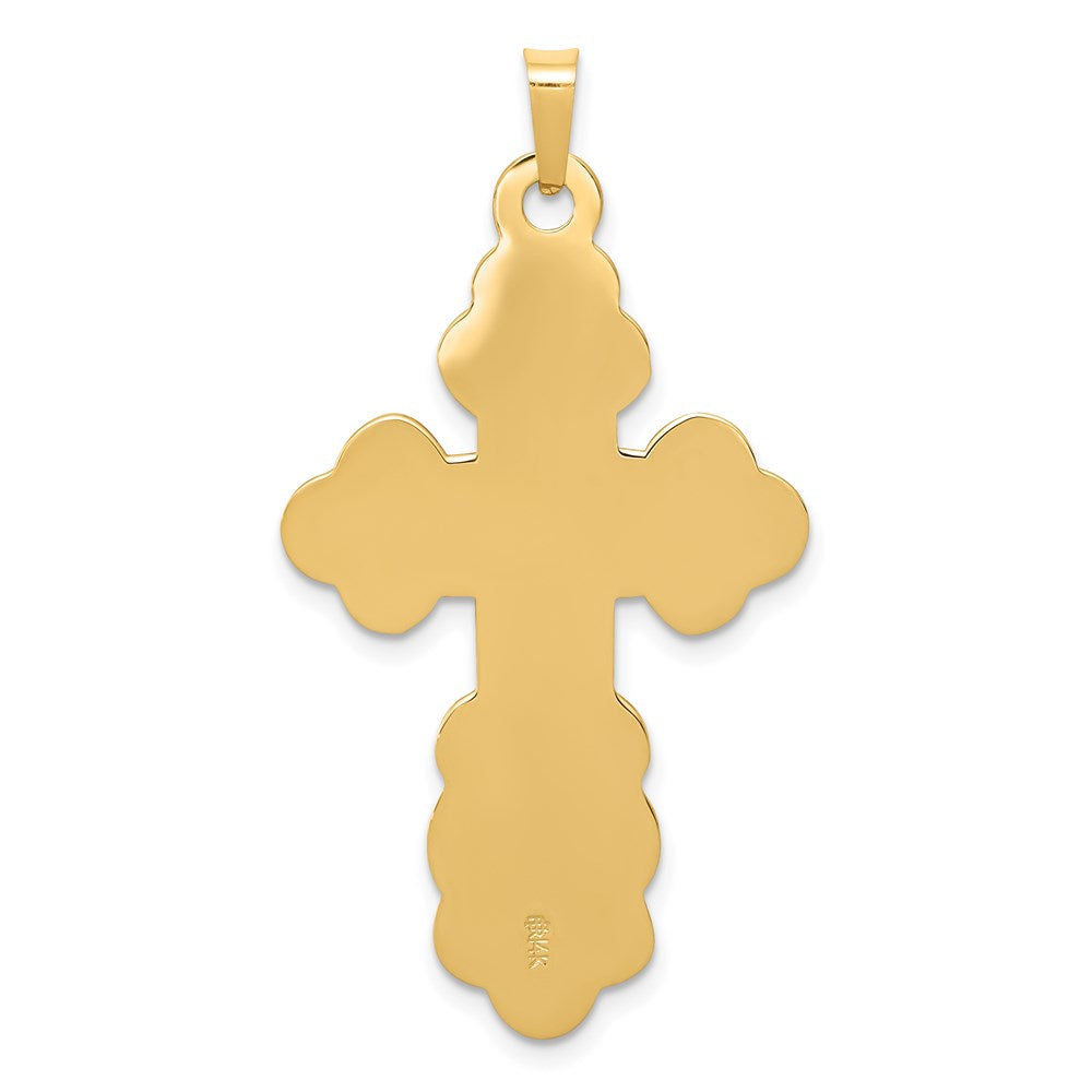 14k Yellow Gold 22 mm Eastern Orthodox Cross Pendant (2.85 grams)