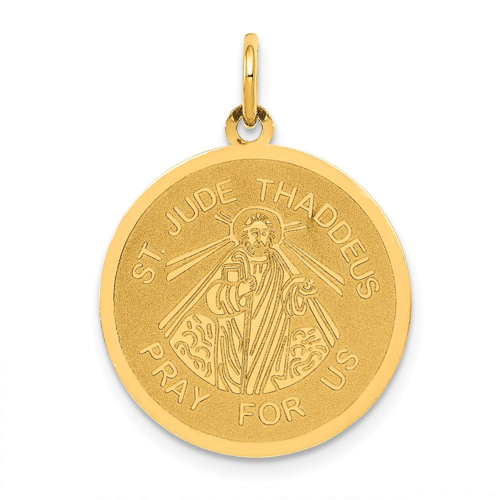 14k Yellow Gold 19 mm Saint Jude Thaddeus Charm (0.98 grams)