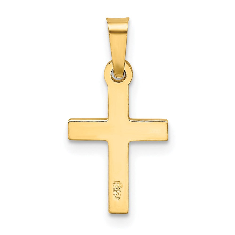 14k Yellow Gold 10 mm Cross Pendant (0.77 grams)
