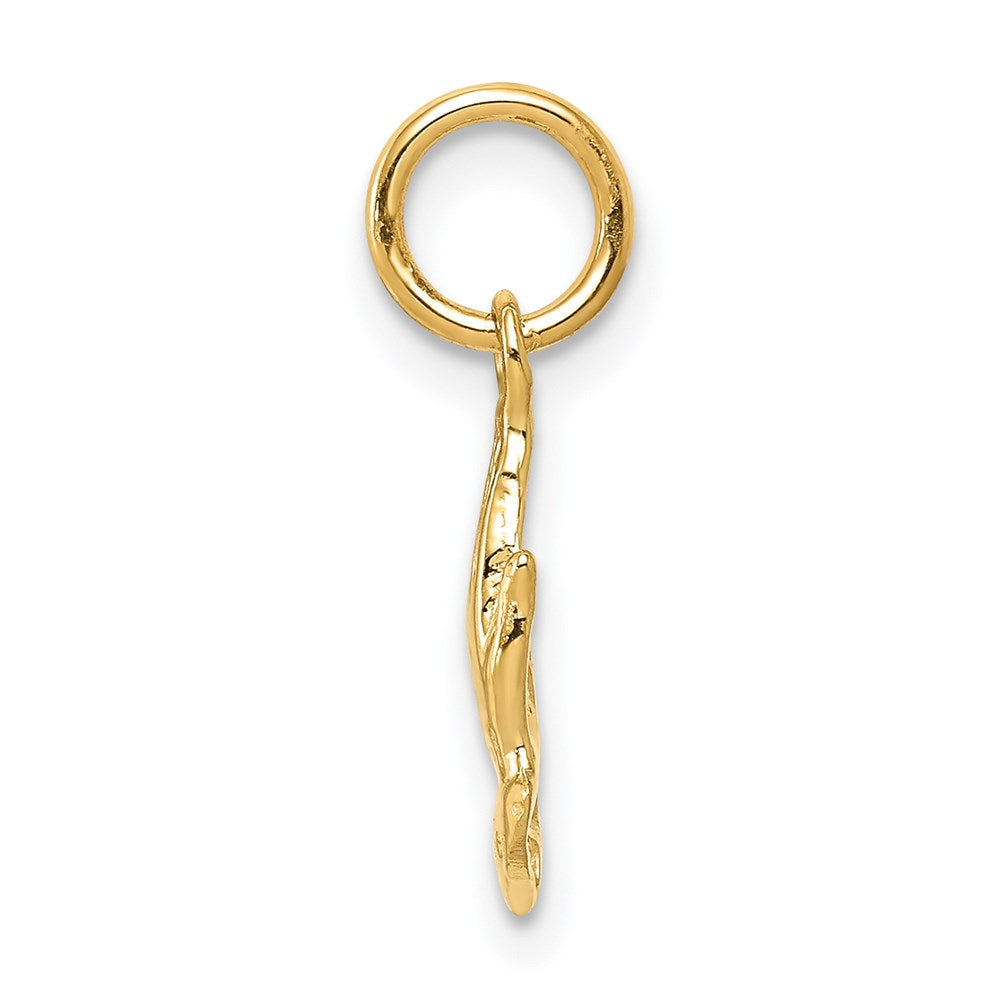 14k Yellow Gold 9 mm Praying Hands Charm (0.48 grams)