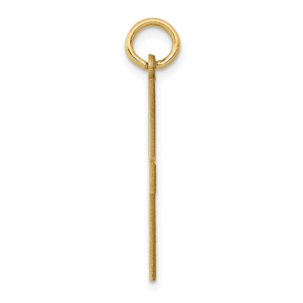 14k Yellow Gold 19 mm Laser Designed Greek Cross Pendant (1 grams)