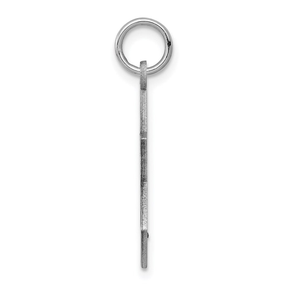 14k White Gold 17 mm Laser Designed Star of David Pendant (1.26 grams)