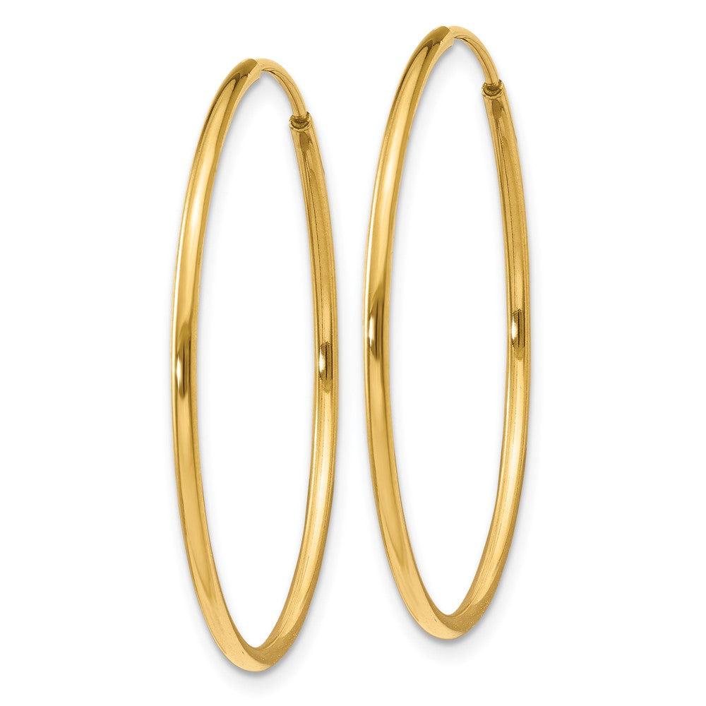 14k Yellow Gold 30 mm Endless Hoop Earring (0.65 grams)