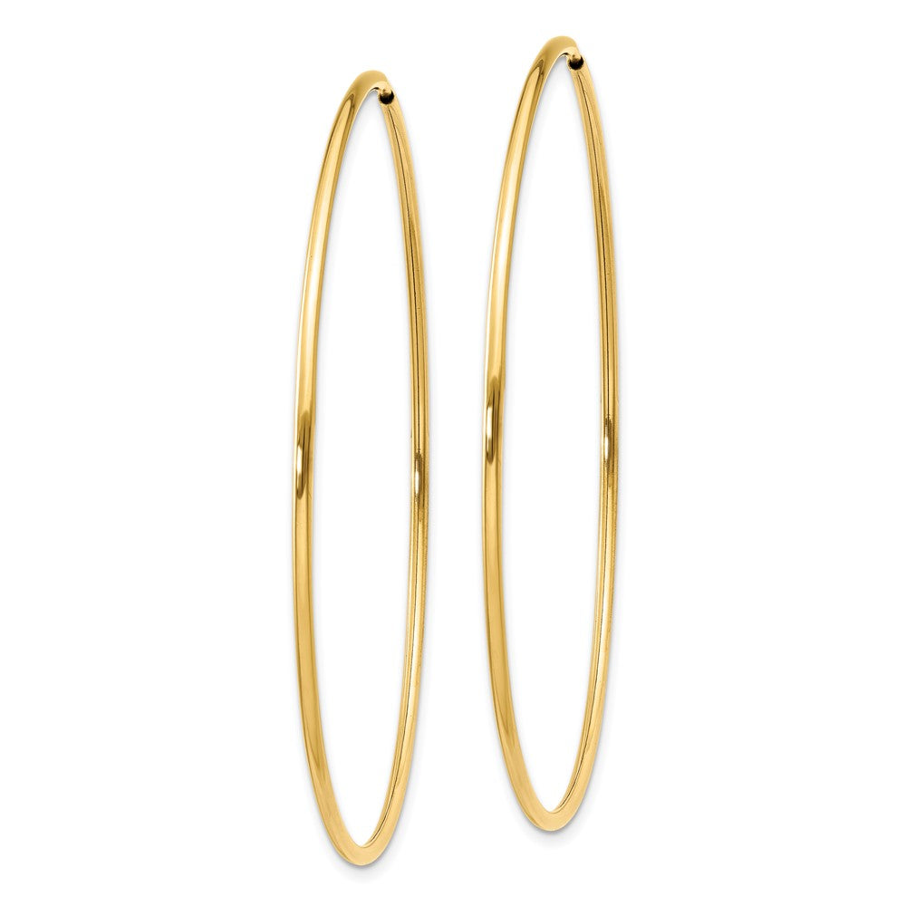 14k Yellow Gold 54 mm Endless Hoop Earring (1.43 grams)