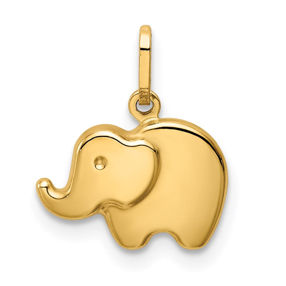 14k Polished Elephant Charm (0.28 grams)