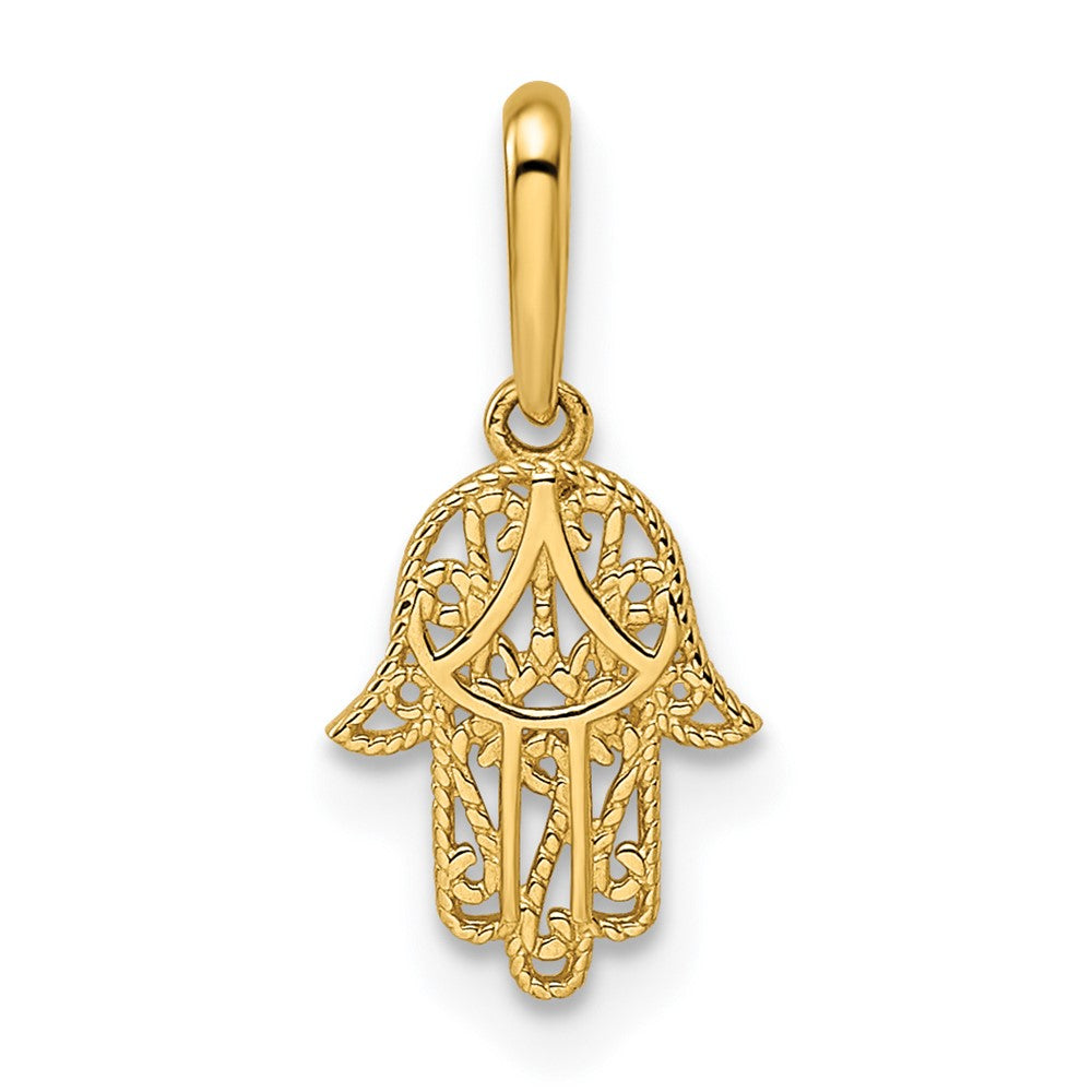 14k Hamsa Pendant (0.2 grams)