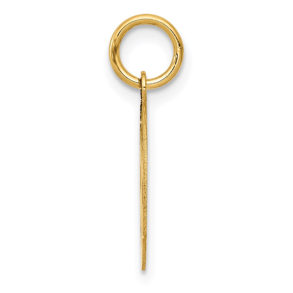 14k Yellow Gold 13 mm Small PARAMEDIC Medical Charm (0.58 grams)