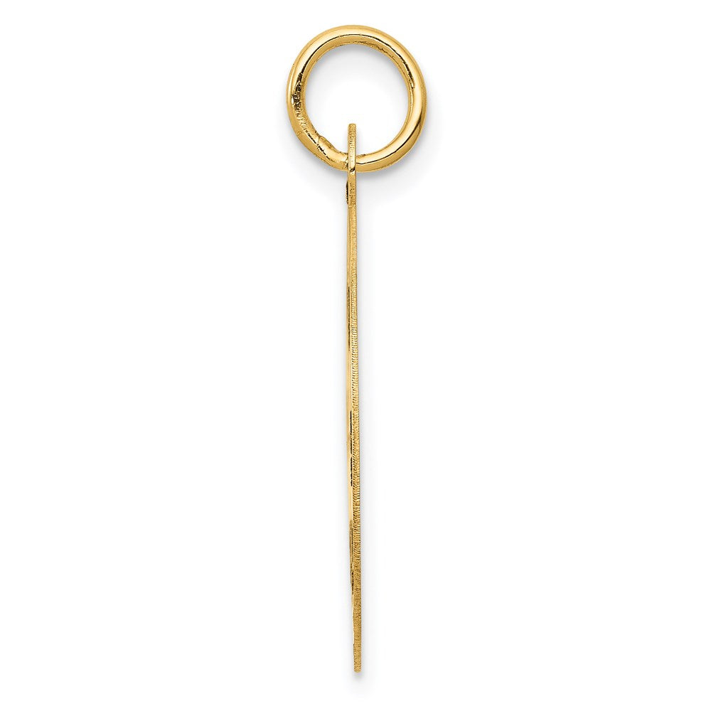 14k Yellow Gold 19 mm Medium PARAMEDIC Medical Pendant (1.17 grams)