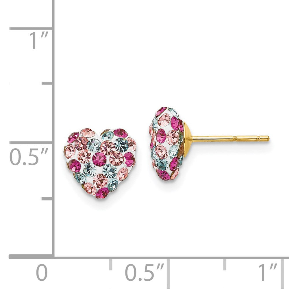 Crystal Heart Earrings