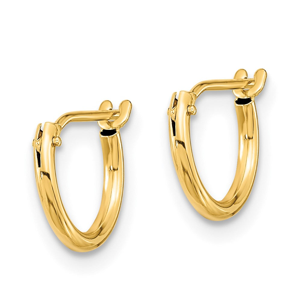 14k Yellow Gold 7 mm Butterfly FW Cultured Pearl and Hoop 3 Pair Earrings Set (0.71 grams)