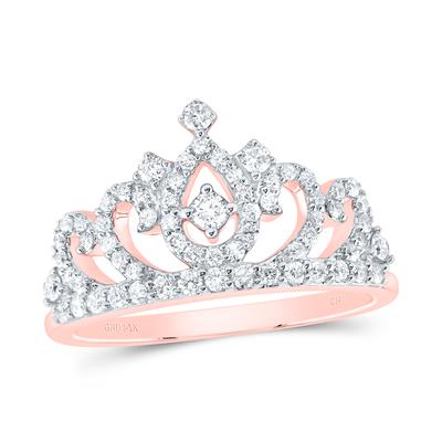 1/2Ctw-Dia Cn Fashion Crown Ring (3.62 grams)