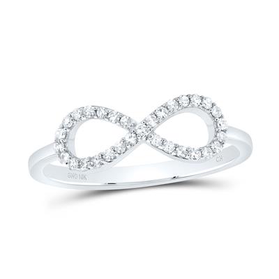 1/6Ctw-Dia Cn Fashion Infinity Ring (1.73 grams)