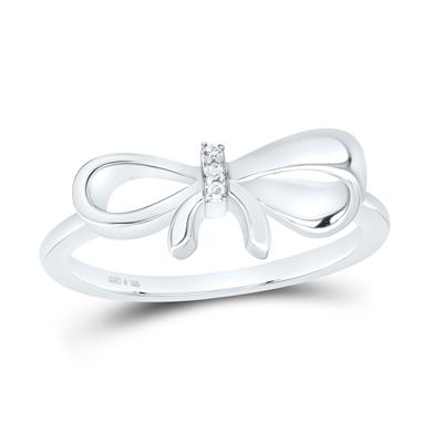 0.012Ctw-Dia P1 Gift Bow Ring (2.2 grams)